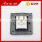  wholesale fashion stainless steel 2 pin socket for EU standard