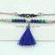 Fashion jewelry wholesale cheap bracelet tassel woven cord bracelet