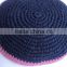 Knited customized / kippah knited customized / High quality hand made crocheted kippah/Suede kippot,custom suede kippah