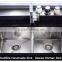 Kitchen equipments for restaurant Stainless steel undermount double handmade kitchen sink