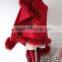 Deluxe Red Raccoon Fur Hood Cashmere Like Cape Scarf Autumn And Winter Fur Trim Pashmere Shawl Poncho