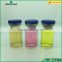 10ml clear glass tube bottle with rubber stopper