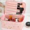 Pink cherry lace handle cosmetic boxes