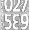 factory direct soccer heat transfer numbers soccer jersey numbers football iron on numbers