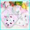 Fashionable embroidery trendy baby girl bibs