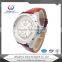 Charming Fashion Quartz Movt Diamond Inset Brass Watch