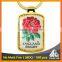 Customized gold zinc alloy blank giveaways souvenir print custom keychain