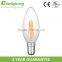 Candle Lights Bulbs C35 B11 4w Led Filament Bulbs For Decoration E14 E12