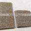 Simple design grey linen wallet Eco friendly fabric