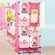 With cartoon picture plastic portable children wardrobe