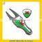 personalized golf divot repair tool with hat clip
