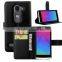 High Premium Litchi Pattern Leather Flip Case Phone Leather Case for LG Leon
