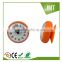 Round shape waterproof Plastic suction bathroom wall clock for gift