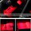 One with 4 pcs 7Colors RGB Led Car Atmosphere Lights Decoration Lamp 12v Auto Car Led Interior Lights Glow Decorative Lamp Bulb