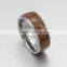 Fine Jewelry Two Tones Koa Wood Titanium Ring