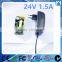 YHY-24001500 24V 1.5A Power Supply AC 100V-240V input ac-dc adapter