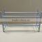 2 Tiers Iron Metal Pipe Shelf Stackable Commercial Shoe Rack / Organizer / Stand for 12 Pairs Shoes