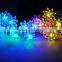 20LED Solar Power Outdoor Pattery Decor Lamp Lotus Flower String Lights