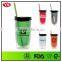 FDA Certification Personalized 450 ml Insulated Acrylic Cold Mug With Lid