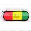 hotsale Red/green/yellow three bars ego ce4 zipper case zipper pencil case