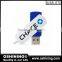 Promotion Plastic mini 2.0 stock usb swivel stick custom logo usb flash drive 8gb (USB-070)