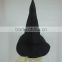 Black non-woven fabrics Halloween hats witch hat