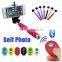 2015 Colorful Smartphone Monopod Selfie Stick,Handheld Monopod for Mobile