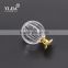45 mm clear gold finish crystal pulls for dresser