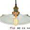 Manufacturer's Premium Ribbed Glass Pendant Lamp Modern Filament Style Track Light Decoration Hanging Lamp