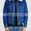 quilted San Francisco Denim Coat with a Wool Lining stone washed denim jacket (LOTJ167)