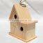 Simple Decorative Wooden Bird House Toy