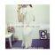 New fashion puffy gray striped women one-piece dress with flouncing hem