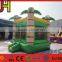 Commercial Tropical Theme Double Lanes Inflatable Water Slide For Sale