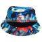 High profile short brim colorful bucket hat