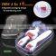 Titanium alloy needles derma roller 4 in1 skin roller with 3 seperated roller 300/720/1200pins