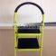 SGS 2 steps household Folding rubber feet steel ladder