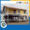 Modular prefab house with sandwich panel /wrought iron stairs railings