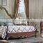 Emerald Replica Bedroom Set Furniture, Wood Carved Queen's Bed With Gilding, Solid Mahogany Furniture Set