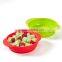 kid toddler snack fruit salad bowl containe shatterproof food grade silicone