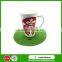 Eco-friendly custom Palm shape heat resistant anti-slide silicone cup coaster / silicone cup mat