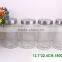 clear glass jar with metal lid