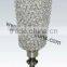 crystal candle holder with metal stand for wedding decor