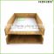 Stackable bamboo office paper tray/ a4 paper tray Homex-BSCI