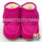 Baby Boys and Girls Warm Winter Snow Boots Add Cashmere Tassel Trimmed Boots Outdoor