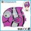 FUNNY SILICONE WATER DROP SWIM CAP WITH CUT EAR AND CARTOON PRINTING