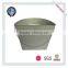 Galvanized zinc metal oval wall plant pots