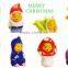 plastic colorful christmas the bear toy for gift