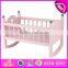 2016 New fashion baby toy wooden high chair for dolls W06B020