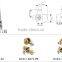 Stainless Steel More security Combo lock, dead bolt with knob lock, wooden door lock set