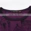 purple men's wool merino cashmere sweater with new digital print